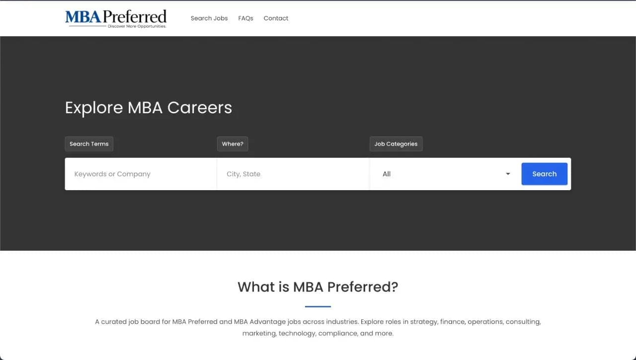 MBA Preferred - Product Image