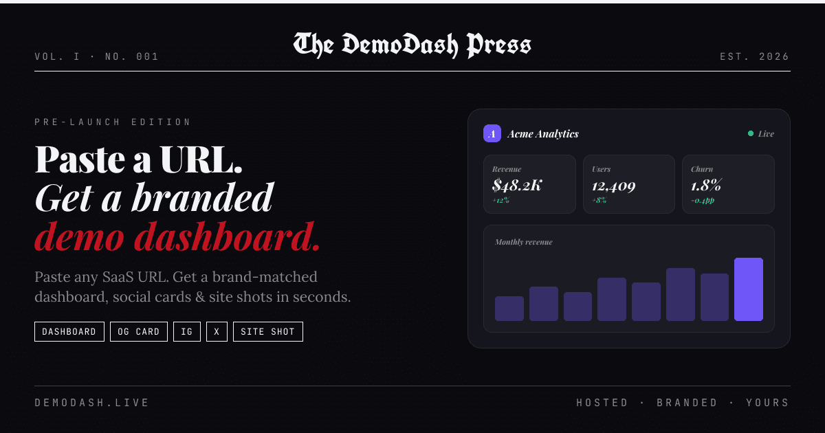 DemoDash - Product Image