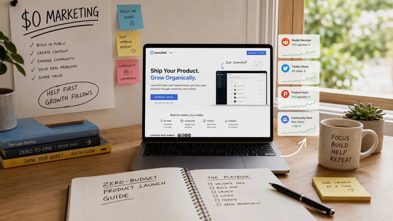How to Launch Your Product With Zero Marketing Budget (11 Free Tactics)
