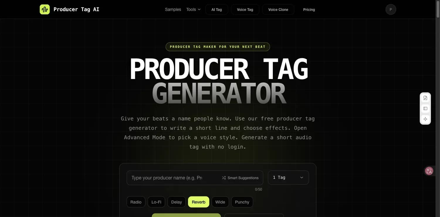 Producer Tag Generator logo