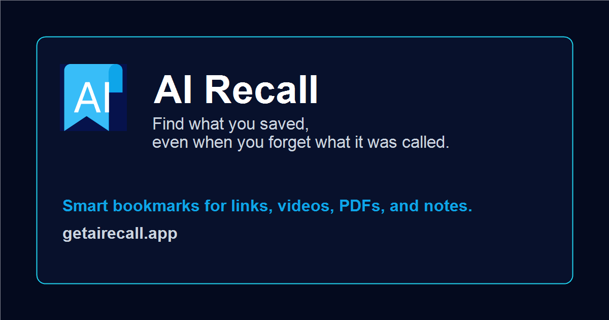 AI Recall - Product Image