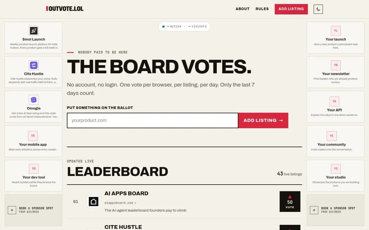 Outvote - Product Image