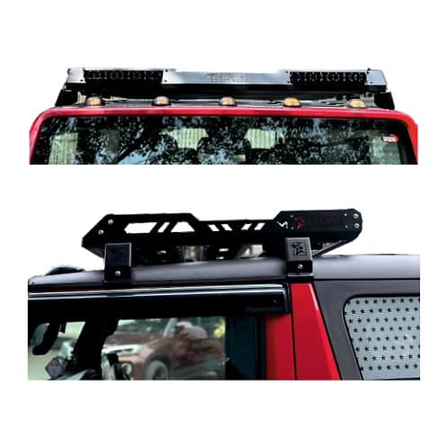 Thar Front Half Roof Rack With Light Bar - Product Image