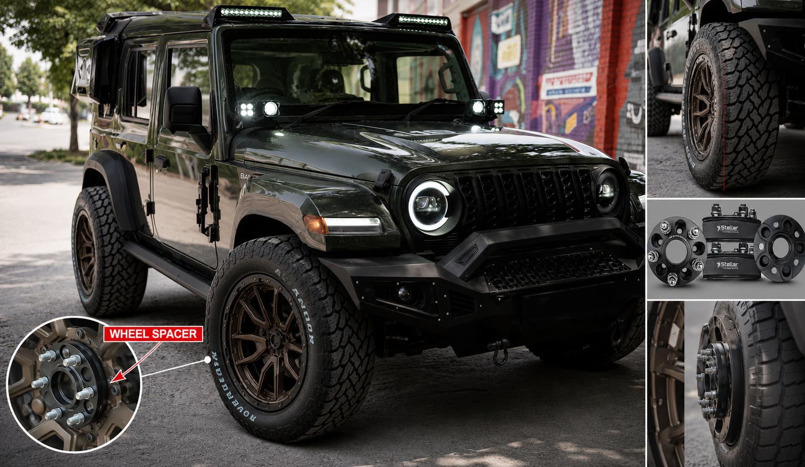 Wheel Spacers for Thar Roxx: When They Beat Alloy Wheels - Product Image
