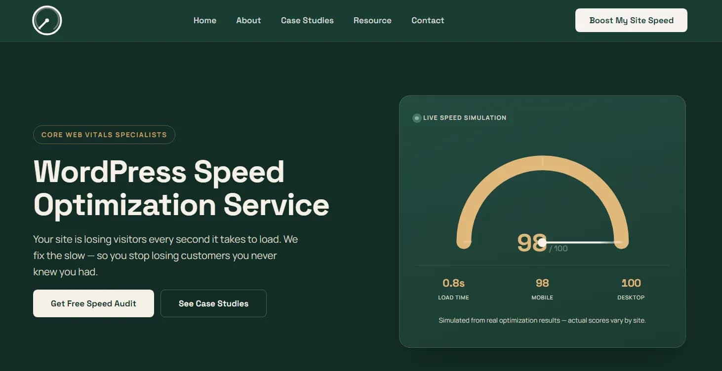 WordPress Speed Optimization Service - Product Image