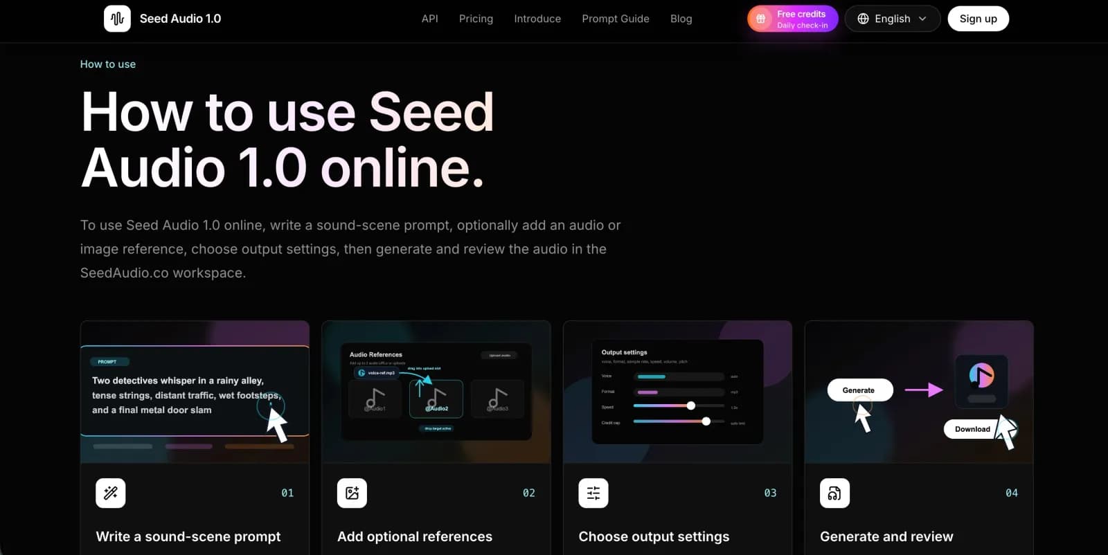 Seed Audio 1.0 - Product Image