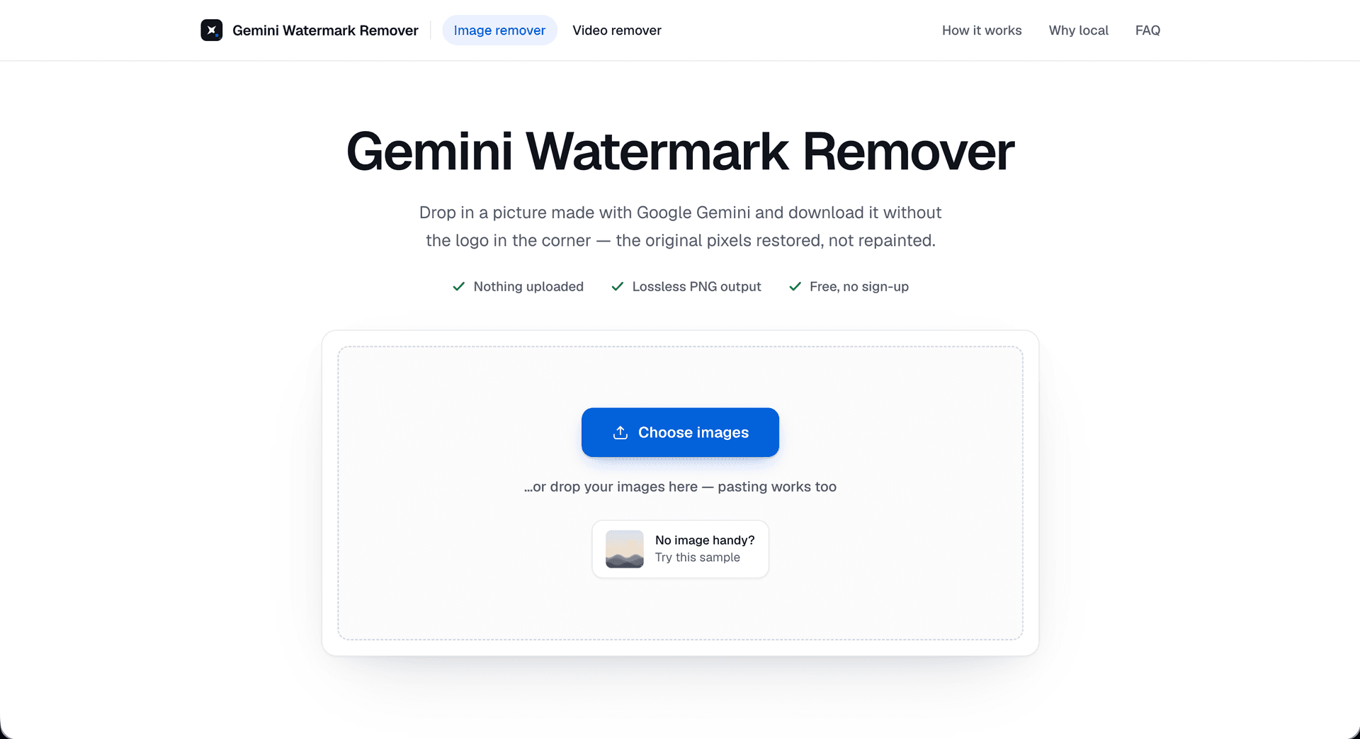 Gemini Watermark Remover - Product Image