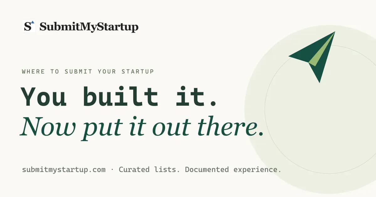 SubmitMyStartup - Product Image