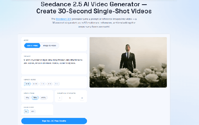 Seedance 2.5 — 4K AI Video - Product Image