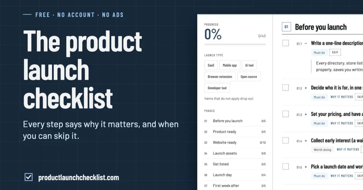 Product Launch Checklist - Product Image