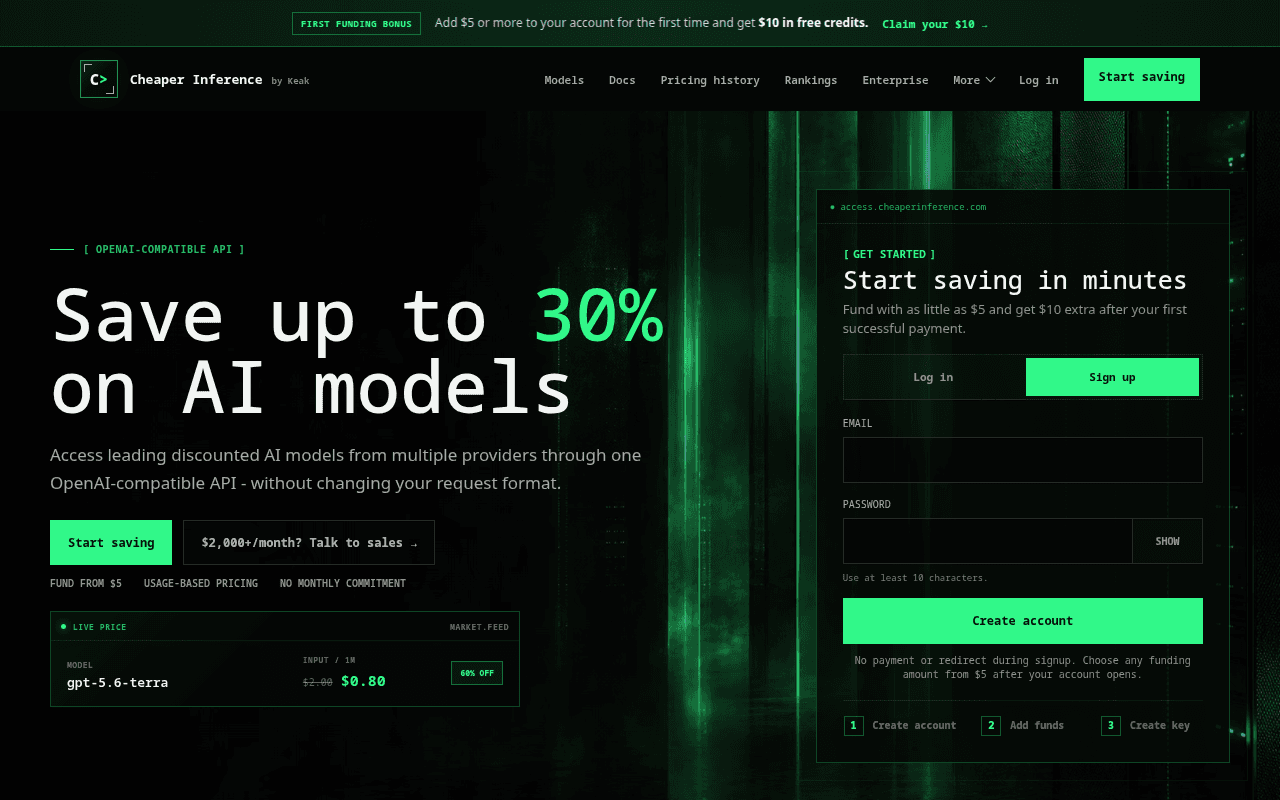 Cheaper Inference - Product Image